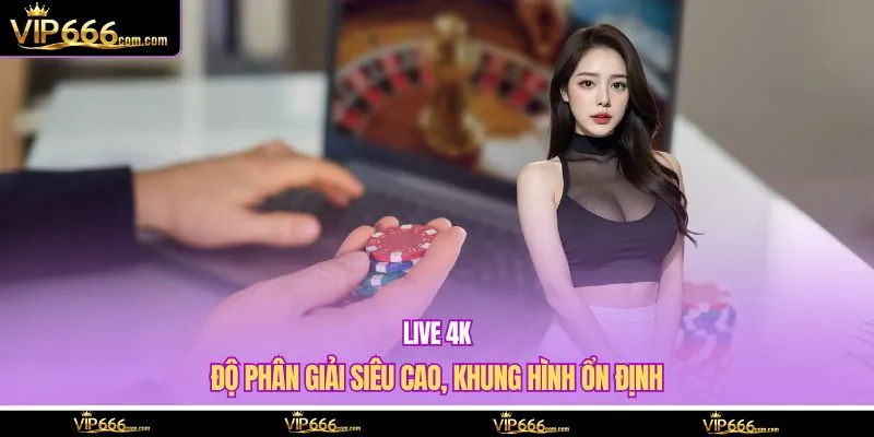 Live 4K độ phân giải siêu cao, khung hình ổn định